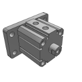 C55W-Z/CD55W-Z - ISO Standards (21287) Compact Cylinder/Double acting, Double rod