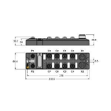 6814067 - Kompaktes Multiprotokoll-I/O-Modul für Ethernet, 16 digitale pnp Ausgänge 2A