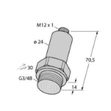 6831552 - Pressure Transmitter, Front-Flush, With Current Output (2-Wire)