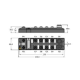 100000759 - Kompaktes Multiprotokoll-I/O-Modul für Ethernet, 16 digitale pnp Ausgänge