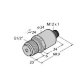 100023662 - Drucktransmitter, mit Spannungsausgang (3-Leiter)